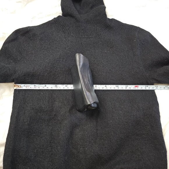 One Teaspoon 100% Merino Wool Knit Funnel Neck Dress - Black - Sz XS - Picture 11 of 16